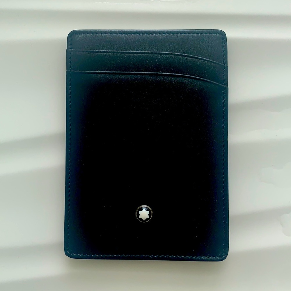 Mont blanc wallet/cardholder with money clip